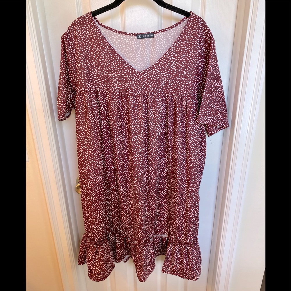 Loose polka dot dress